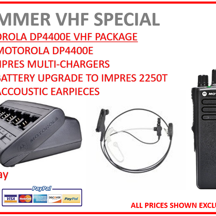 Motorola DP4400e VHF Package - Summer Special Offer-Radio-Shop UK