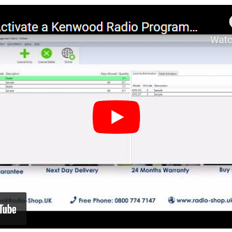 How to Activate a Kenwood Radio Programming License Key