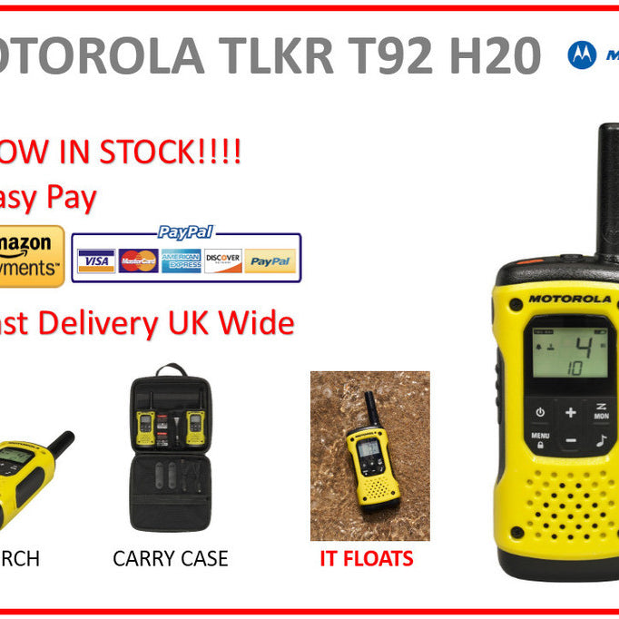 Motorola TLKR T92 H20 - Now In Stock!