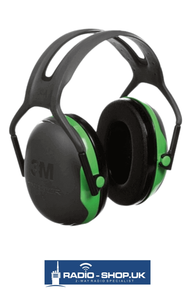 Headband X1A - 3M PELTOR Earmuffs - Green - SNR =27dB