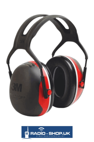 Headband X3A - 3M PELTOR Earmuffs - Red - SNR =33dB