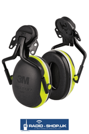 Helmet Mounted X4P3 - 3M PELTOR Earmuffs - Hi Vis - SNR =32dB
