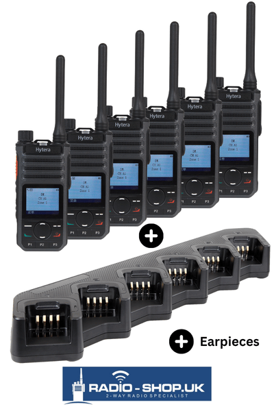 Hytera_BP565_Six_Pack_with_Earpieces