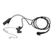 Motorola 2-Wire DP1400 Earpiece with clear acoustic tube (Black) - PMLN6530A_Radio-Shop UK