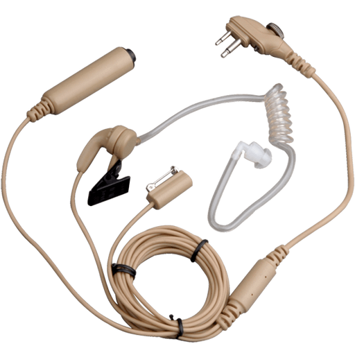 Bundle - Hytera 3-wire surveillance earpiece with a volume control knob and transparent acoustic tube (off white) - EAM15_Radio-Shop UK