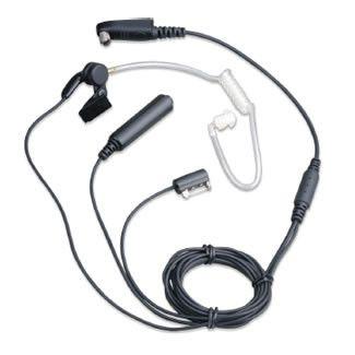 Hytera 3-wire Surveillance Earpiece with Transparent Acoustic Tube (Black) - EAN18_Radio-Shop UK