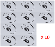Bundle - Hytera Receive Only Adjustable Earhook with Swivel Speaker (for use with PTT & MIC cable) - EH-02_Radio-Shop UK