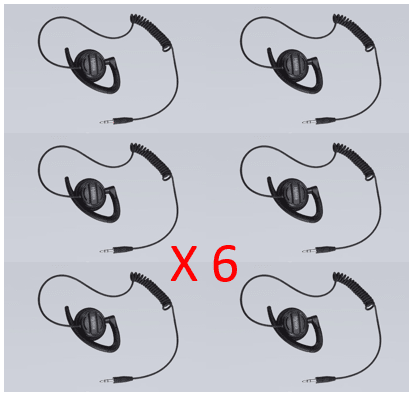 Bundle - Hytera Receive Only Adjustable Earhook with Swivel Speaker (for use with PTT & MIC cable) - EH-02_Radio-Shop UK