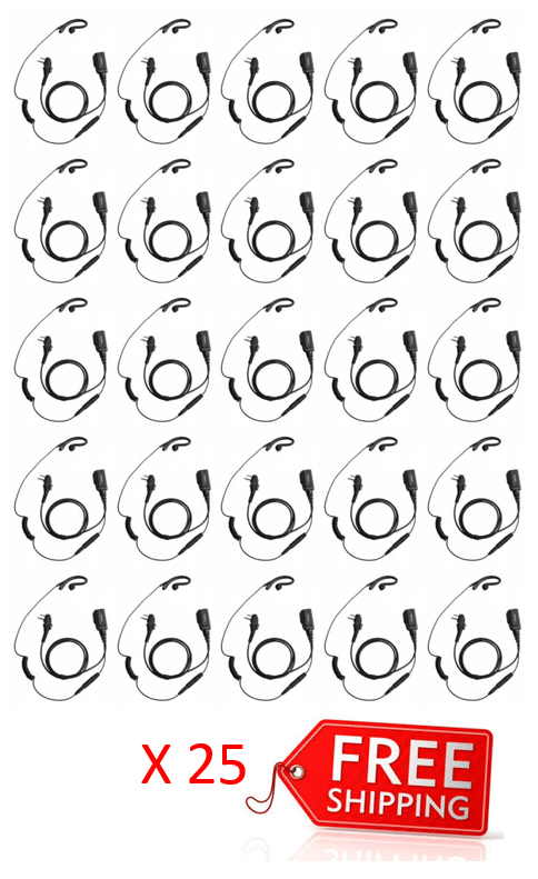 Bundle - Hytera EHM19 Earpiece in C module with inline-MIC PTT_Radio-Shop UK