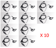 Bundle - Hytera C-shape earpiece with in-line mic/PTT with VOX function (switchable) - EHS09_Radio-Shop UK