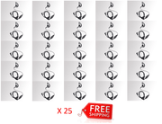 Bundle - Hytera C-shape earpiece with in-line mic/PTT with VOX function - EHS12_Radio-Shop UK
