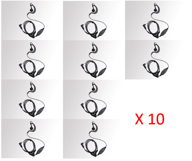 Bundle - Hytera C-shape earpiece with in-line mic/PTT with VOX function - EHS12_Radio-Shop UK