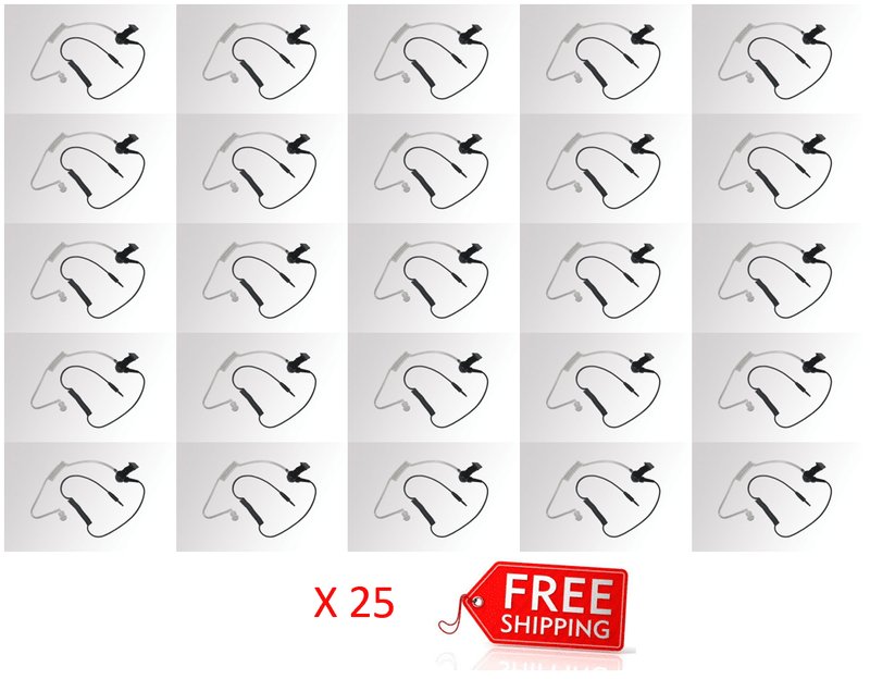 Bundle - Hytera Receive Only Earpiece With Transparent Acoustic Tube (for use with PTT & MIC cable) - ES-02_Radio-Shop UK