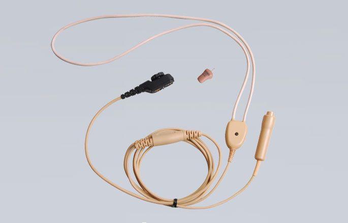 Hytera 2-wire Earpiece with Wireless Earphone and Neck Loop (Beige) - EWN09_Radio-Shop UK