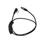 FLEX Downlead to ICOM 2-pin with right angled plug - FL6U-35_Radio-Shop UK