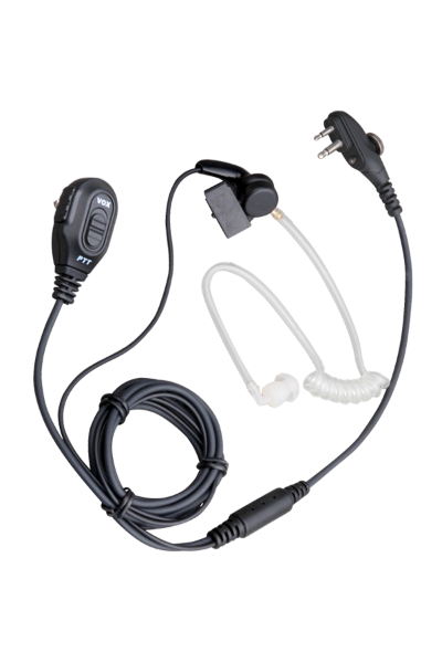 Hytera 2-wire surveillance earpiece with VOX and transparent acoustic tube (Black) - EAM13_Radio-Shop UK