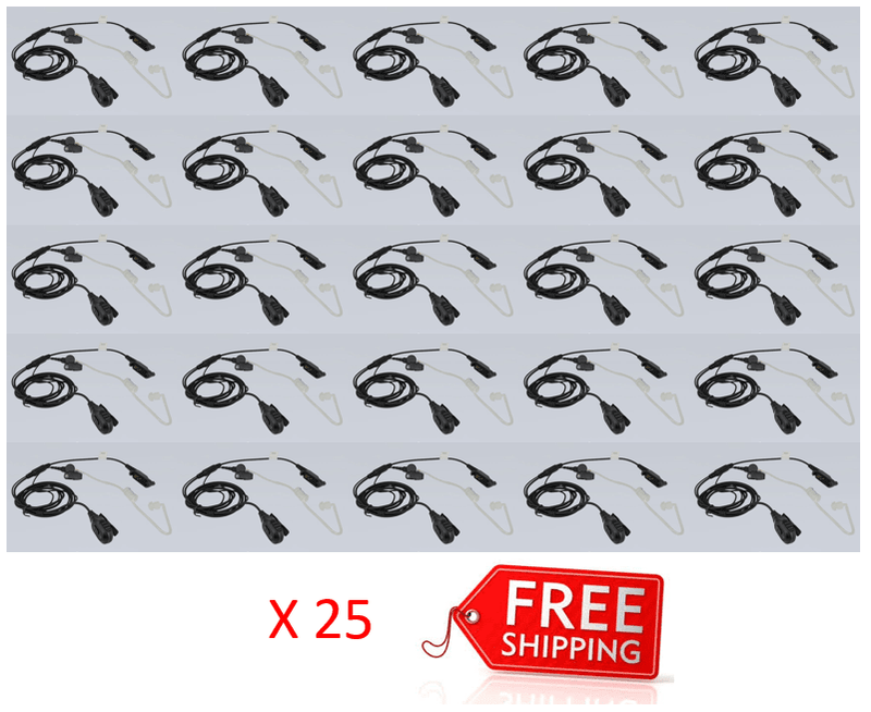 Bundle - Hytera 2-wire Surveillance Earpiece with Transparent Acoustic Tube - EAN24_Radio-Shop UK