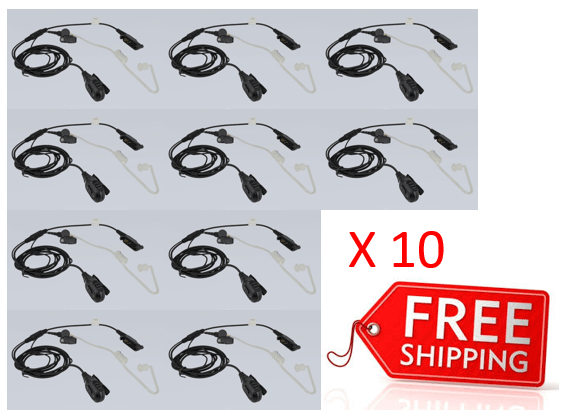 Bundle - Hytera 2-wire Surveillance Earpiece with Transparent Acoustic Tube - EAN24_Radio-Shop UK