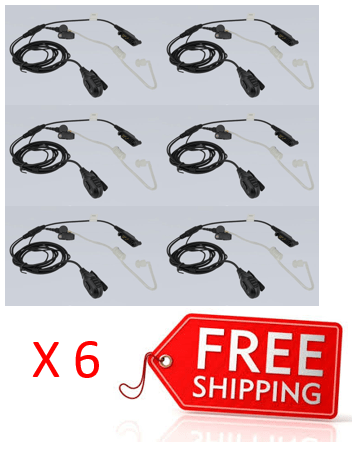 Bundle - Hytera 2-wire Surveillance Earpiece with Transparent Acoustic Tube - EAN24_Radio-Shop UK