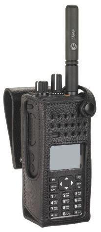 Motorola Hard Leather Carry Case with 3" Fixed Belt Loop for Display Radio - PMLN5838A_Radio-Shop UK