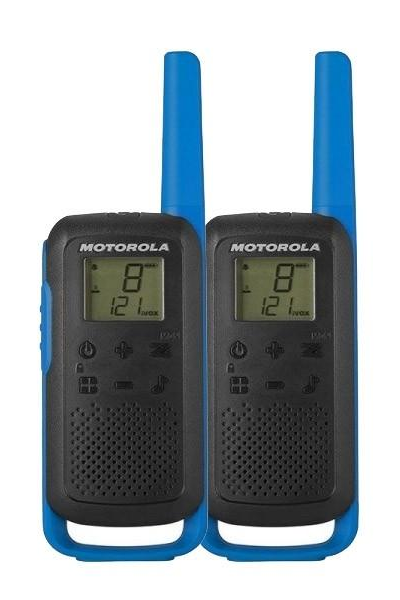 Motorola T62 Walkie Talkie - Blue - Twin Pack