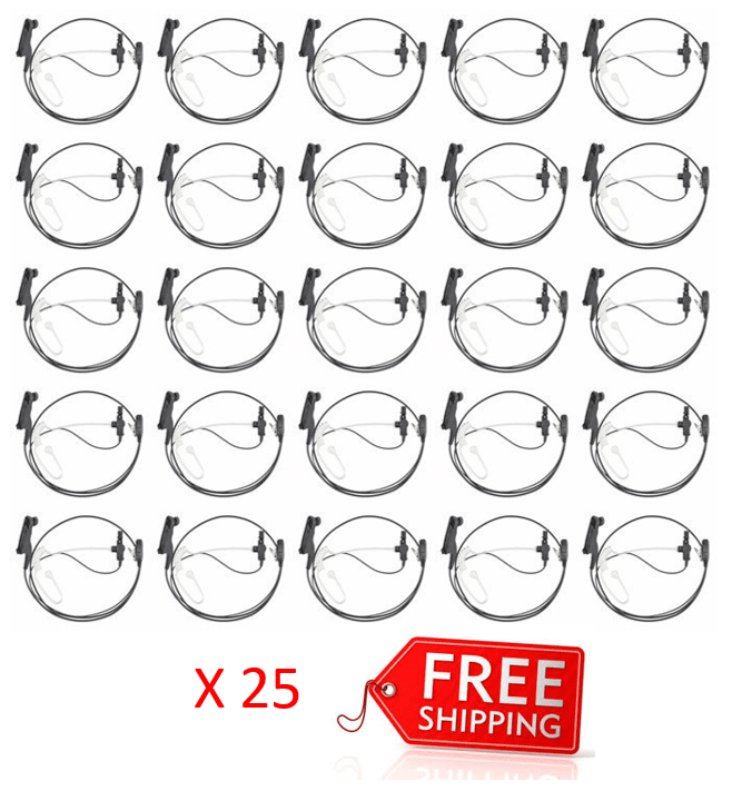 Bundle - Value Audio Acoustic Tube Earphone for use with Motorola - VAATDP4_Radio-Shop UK