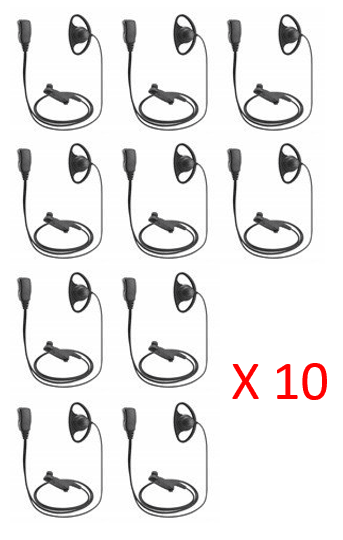 Bundle - D-Shell Earpiece for use with Motorola DP4400e Radio- VADSDP4