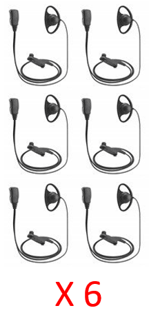 Bundle - D-Shell Earpiece for use with Motorola DP4400e Radio- VADSDP4