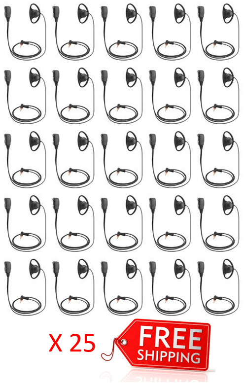 Bundle - Value Audio D-Shell Earphone for use with Motorola - VADSSL_Radio-Shop UK