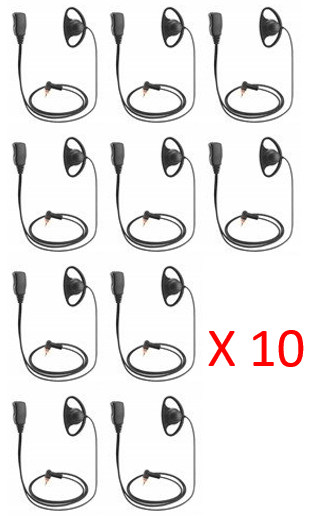 Bundle - Value Audio D-Shell Earphone for use with Motorola - VADSSL_Radio-Shop UK