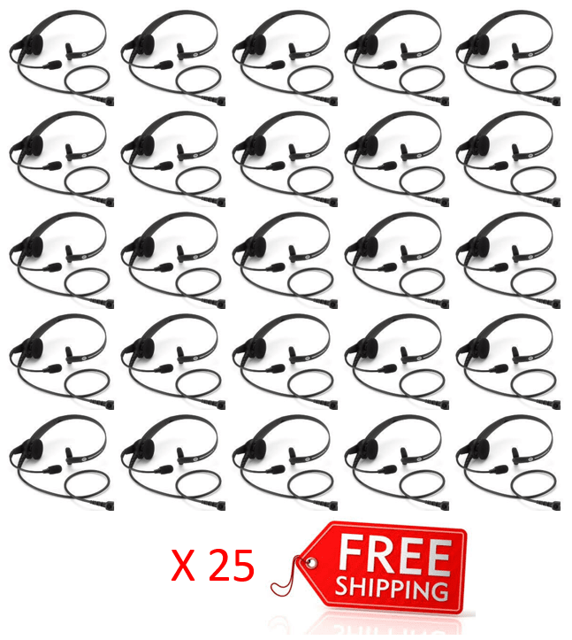 Bundle - Motorola Lightweight Headset with PTT & VOX - PMLN6635A_Radio-Shop UK