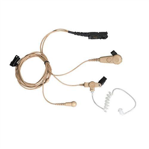 Bundle - Motorola 3 Wire Surveillance Earpiece Kits - Beige - PMLN6755_Radio-Shop UK