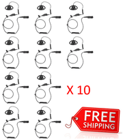 Bundle - Motorola Adjustable D-style Earpiece with in-line Microphone (Black) - PMLN6757_Radio-Shop UK