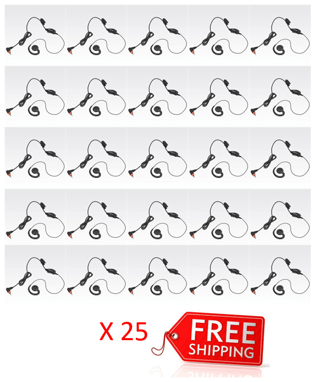 Bundle - Motorola Swivel earpiece with in-line mic and PTT - PMLN7189A_Radio-Shop UK
