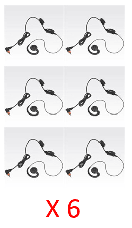 Bundle - Motorola Swivel earpiece with in-line mic and PTT - PMLN7189A_Radio-Shop UK